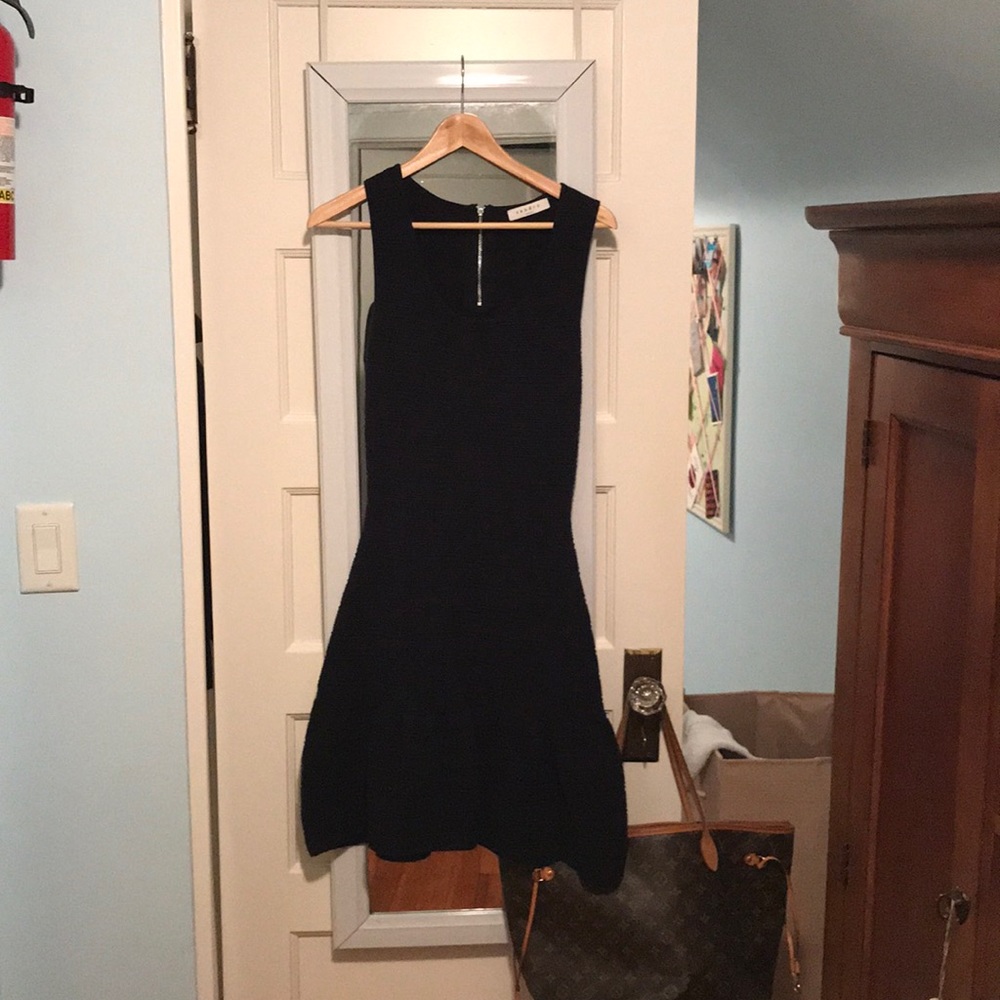 Sandro dress: Beautiful navy cut out back dress